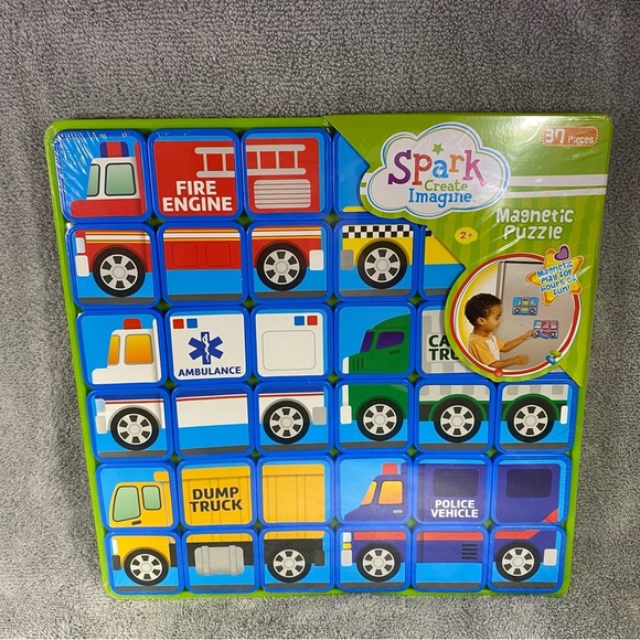 Spark Magnetic Puzzle Tiles‎ Provides Hours Of Educational And Imaginative - Picture 1 of 4